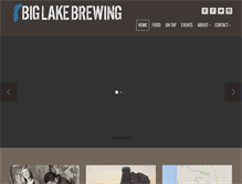 Tablet Screenshot of biglakebrewing.com